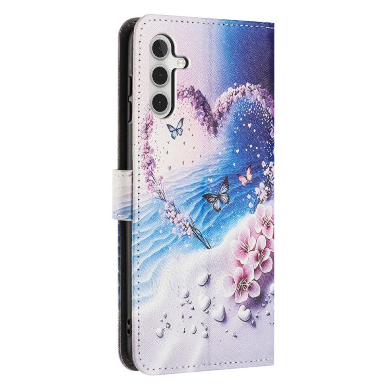 Skyddsfodral Samsung Galaxy A17 4g / 5g Hjärtfjäril