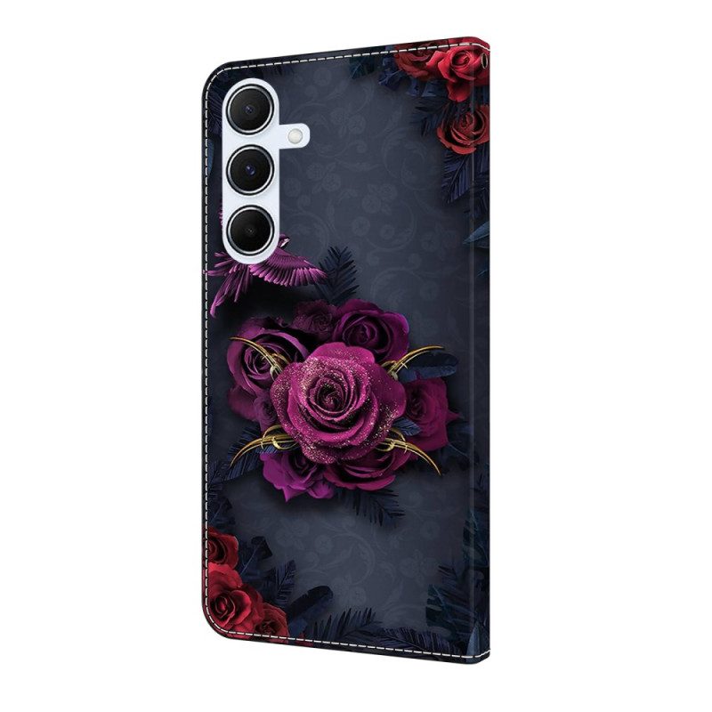Skyddsfodral Samsung Galaxy A17 4g / 5g Lila Blommor