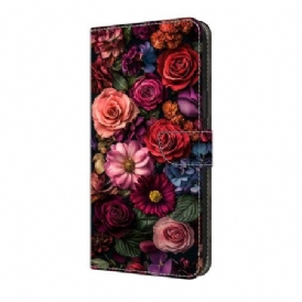 Skyddsfodral Samsung Galaxy A17 4g / 5g Rosa Blommor