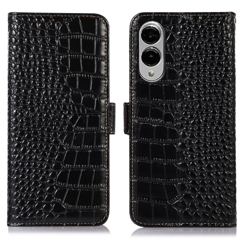 Skyddsfodral Samsung Galaxy S25 5g Edge Krokodilmönster Textur