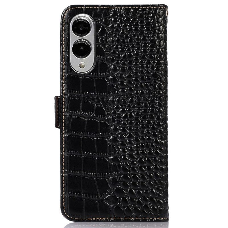 Skyddsfodral Samsung Galaxy S25 5g Edge Krokodilmönster Textur