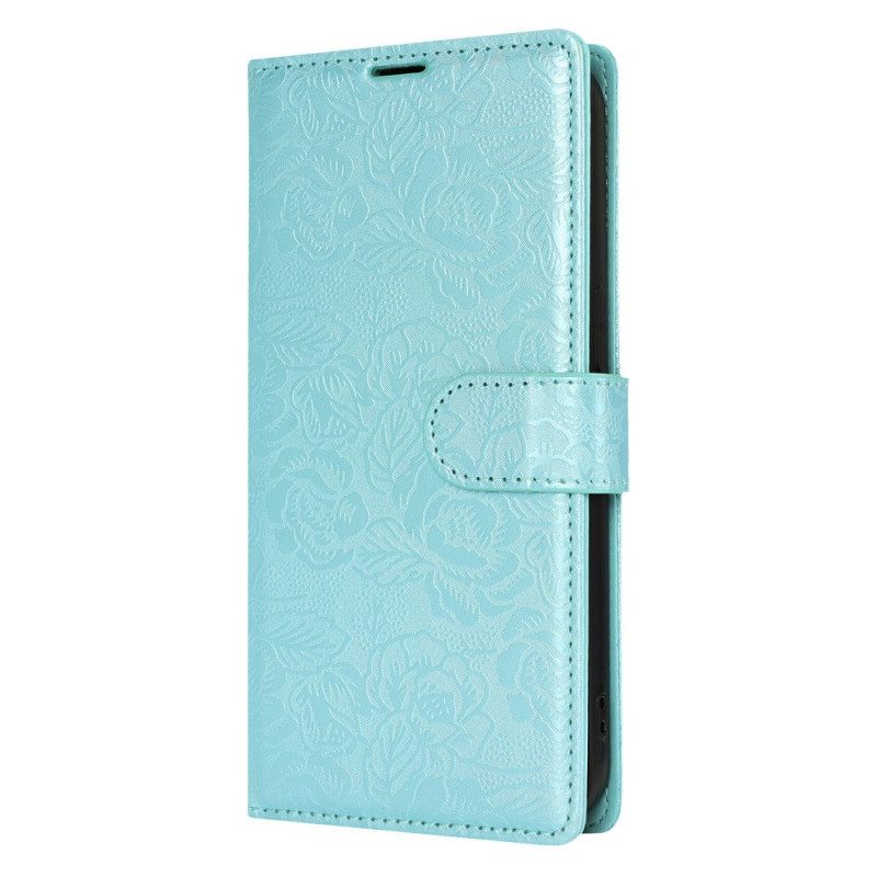 Skyddsfodral Samsung Galaxy S25 Plus 5g Blommönster Med Rem