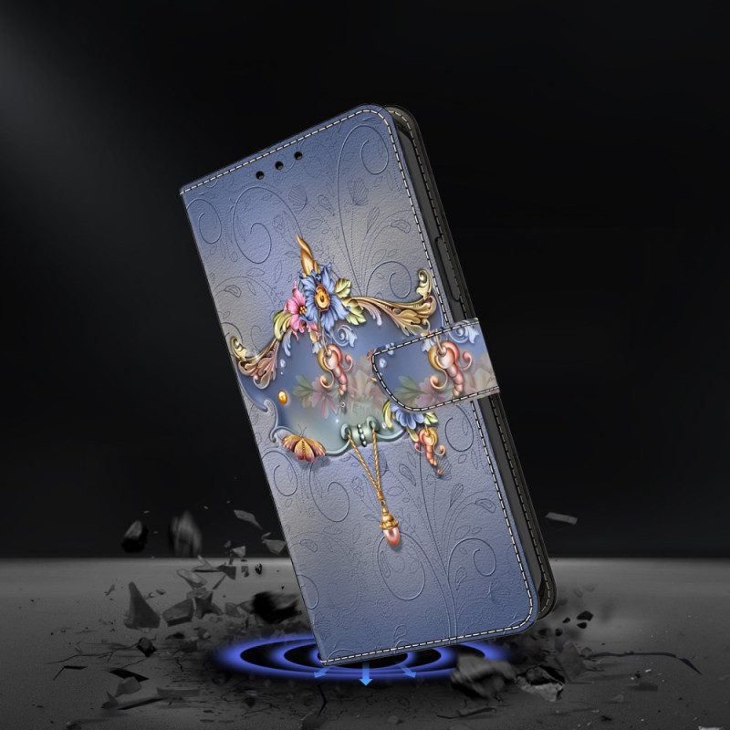 Skyddsfodral Samsung Galaxy S25 Plus 5g Graverade Blommor