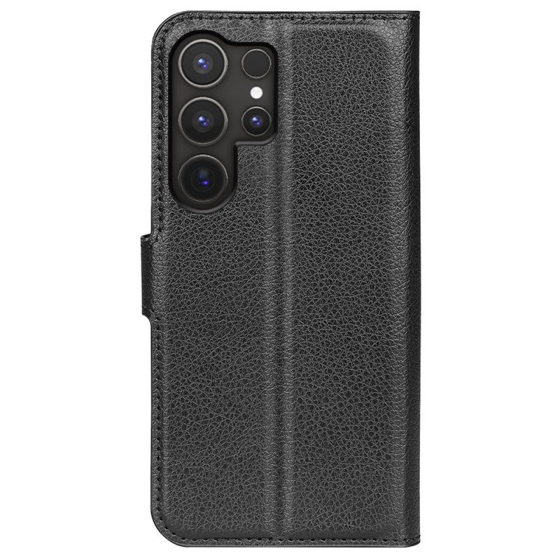 Skyddsfodral Samsung Galaxy S25 Ultra 5g Klassisk Litchi-imitationsläder