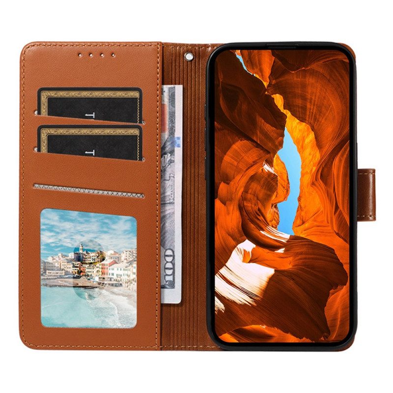 Skyddsfodral Samsung Galaxy S25 Ultra 5g Rfid-läderplånbok Med Rem