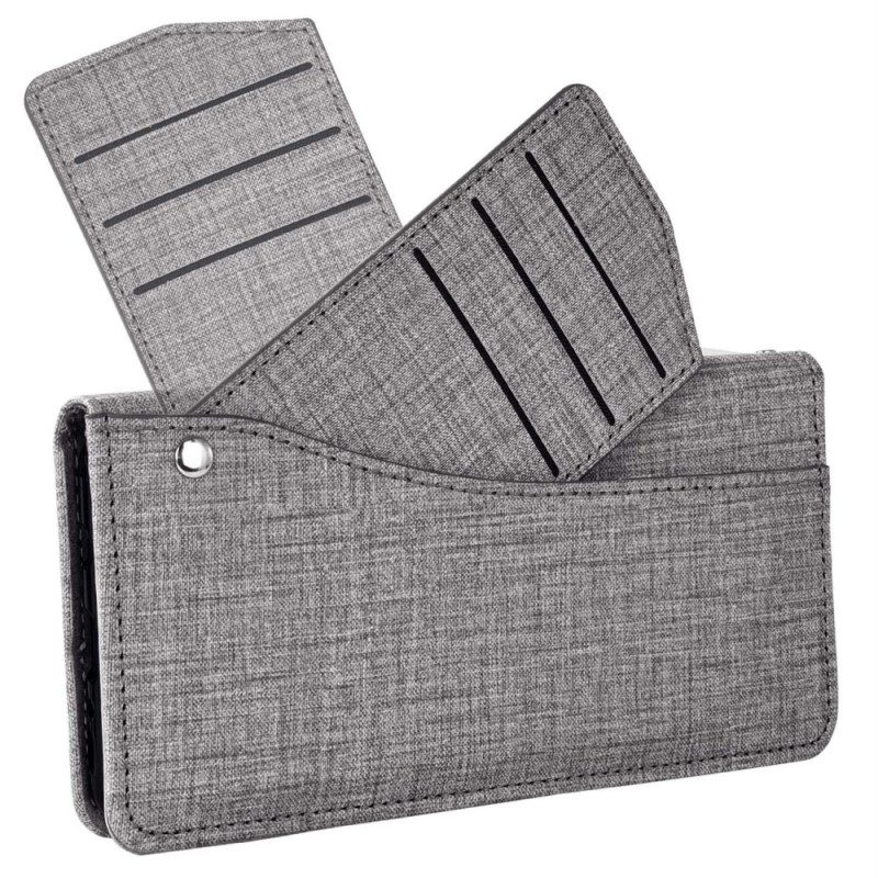 Skyddsfodral Samsung Galaxy S26 Med Denimstruktur Och Roterande Korthållare