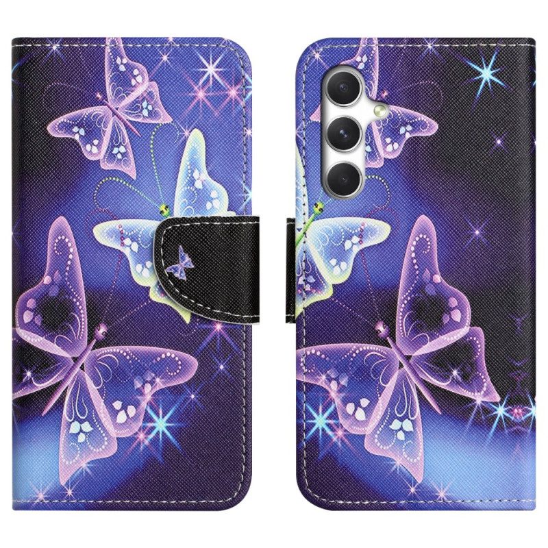Skyddsfodral Samsung Galaxy S26 Plus Glittrande Fjärilar