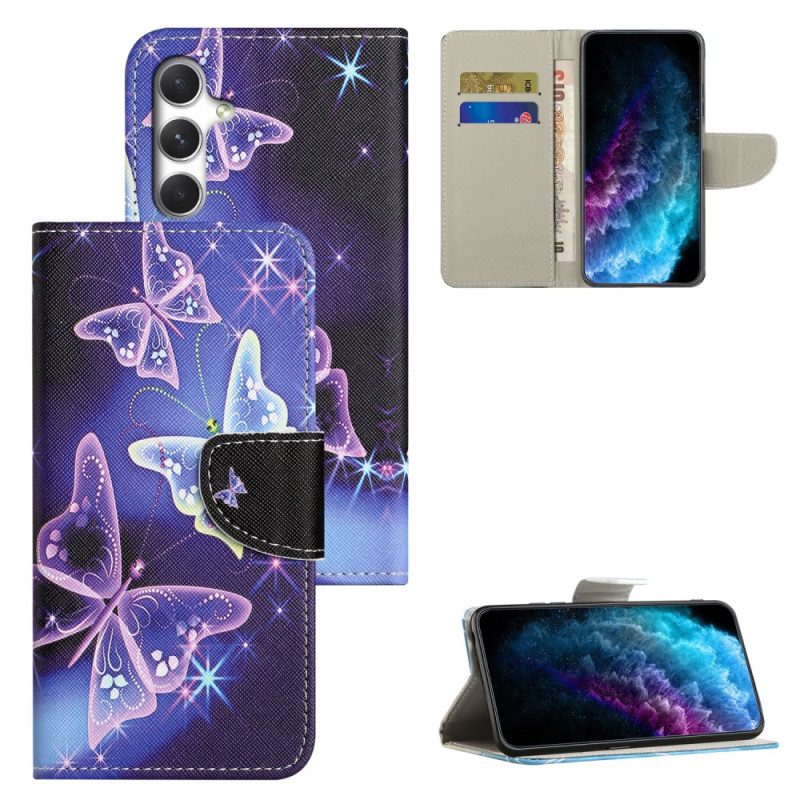 Skyddsfodral Samsung Galaxy S26 Plus Glittrande Fjärilar