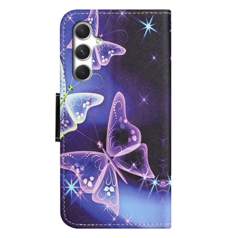 Skyddsfodral Samsung Galaxy S26 Plus Glittrande Fjärilar