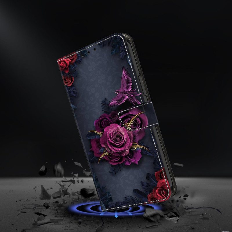 Skyddsfodral Samsung Galaxy S26 Plus Lysande Lila Blommor