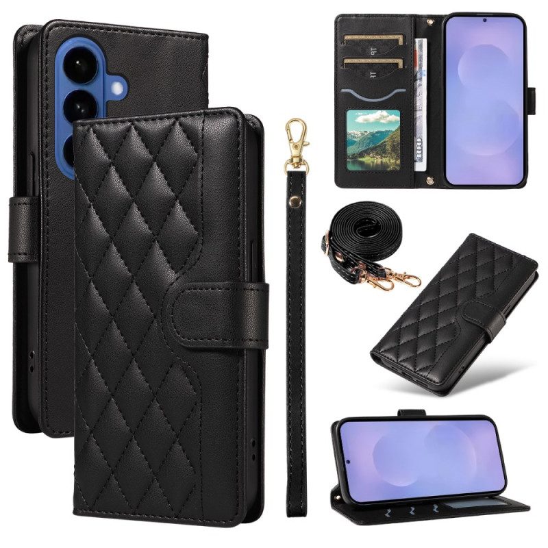 Skyddsfodral Samsung Galaxy S26 Quiltad Med Remmar