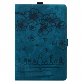 Skyddsfodral Samsung Galaxy Tab S11 Ultra Kattmotiv I Mockaeffekt