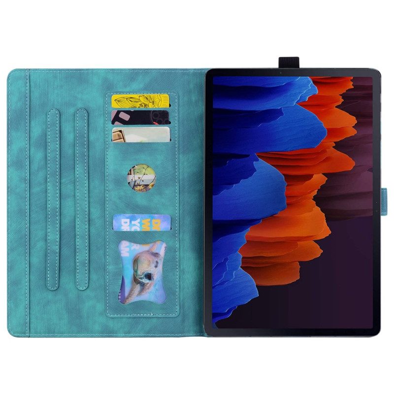 Skyddsfodral Samsung Galaxy Tab S11 Ultra Kattmotiv I Mockaeffekt