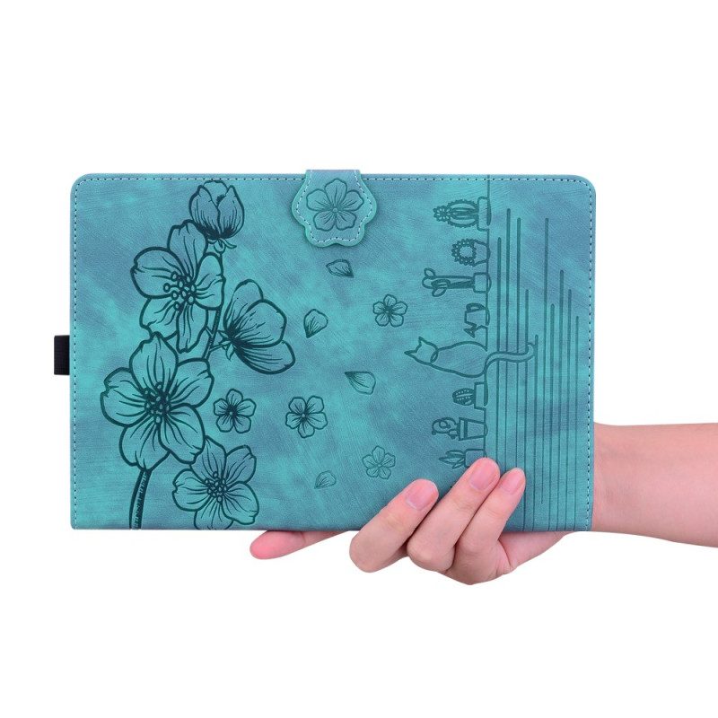 Skyddsfodral Samsung Galaxy Tab S11 Ultra Kattmotiv I Mockaeffekt