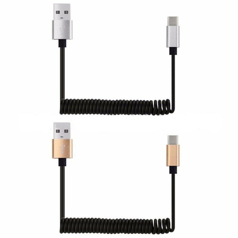 Usb Till Usb C Fjäderladdningskabel