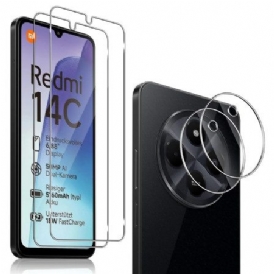 Dubbelt Härdat Glasskärm Och Kameraskydd För Xiaomi Redmi 14c / Poco C75