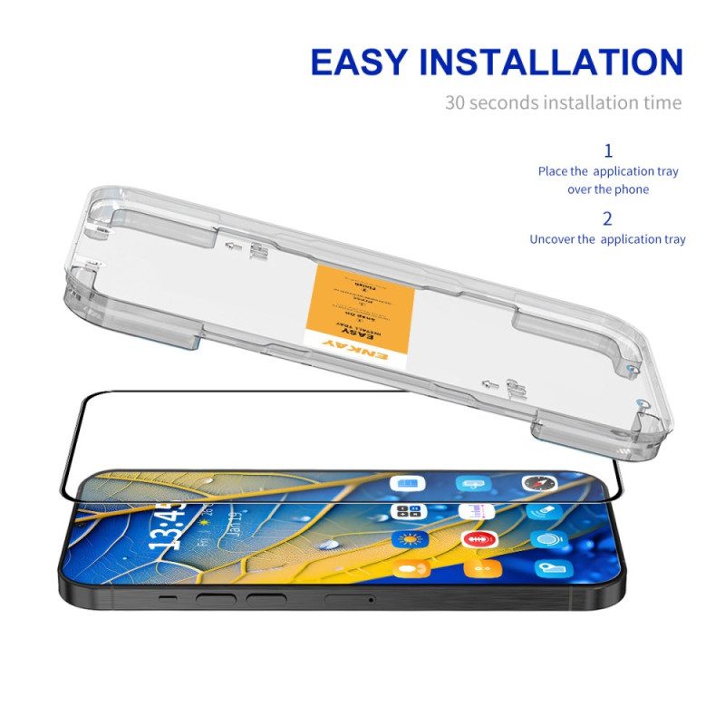 Enkay Skärmskydd I Härdat Glas För Xiaomi Redmi Note 14 4g Med Installationsverktyg