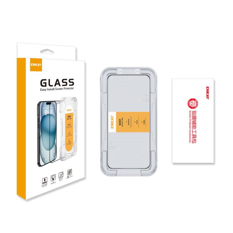 Enkay Skärmskydd I Härdat Glas För Xiaomi Redmi Note 14 4g Med Installationsverktyg