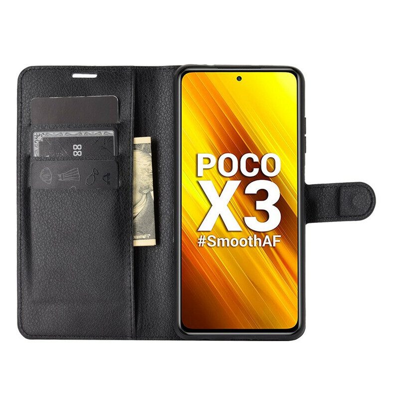 Fodral För Poco X3 / X3 Pro / X3 NFC Klassiskt Konstläder