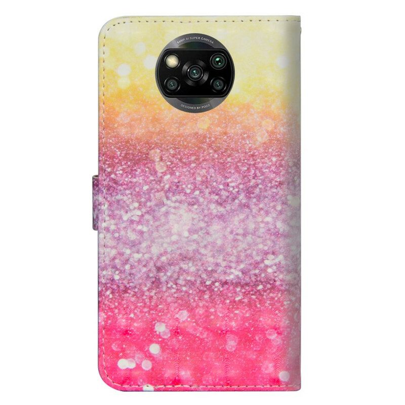 Fodral För Poco X3 / X3 Pro / X3 NFC Magenta Glittergradient