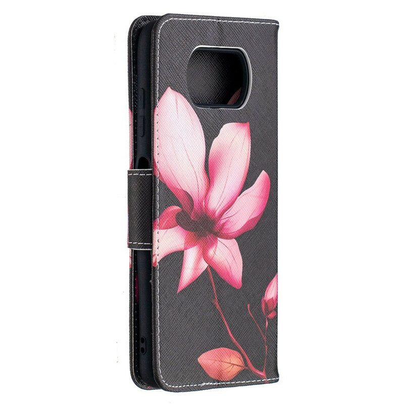 Fodral För Poco X3 / X3 Pro / X3 NFC Rosa Blomma