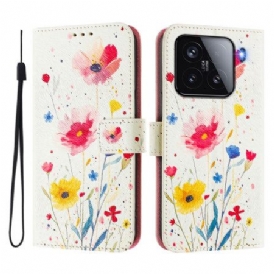 Fodral För Xiaomi 15 Blommotiv