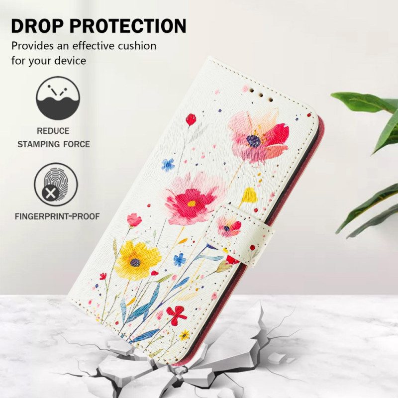 Fodral För Xiaomi 15 Blommotiv