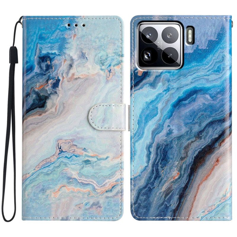 Fodral För Xiaomi 15 Pro Blå Marmor