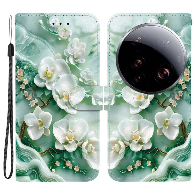 Fodral För Xiaomi 15 Ultra Jadeblommor