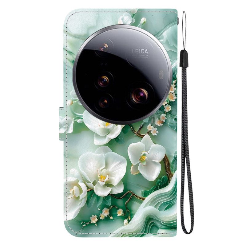 Fodral För Xiaomi 15 Ultra Jadeblommor