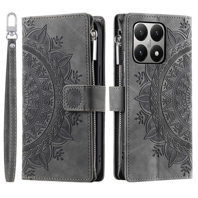 Fodral För Xiaomi 15t Plånbok Med Mandala-mockaeffekt