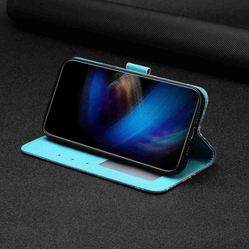 Fodral För Xiaomi 15t Pro Grön Marmor Med Rem