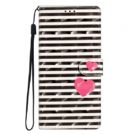 Fodral För Xiaomi 15t Pro Ränder Och Hjärta