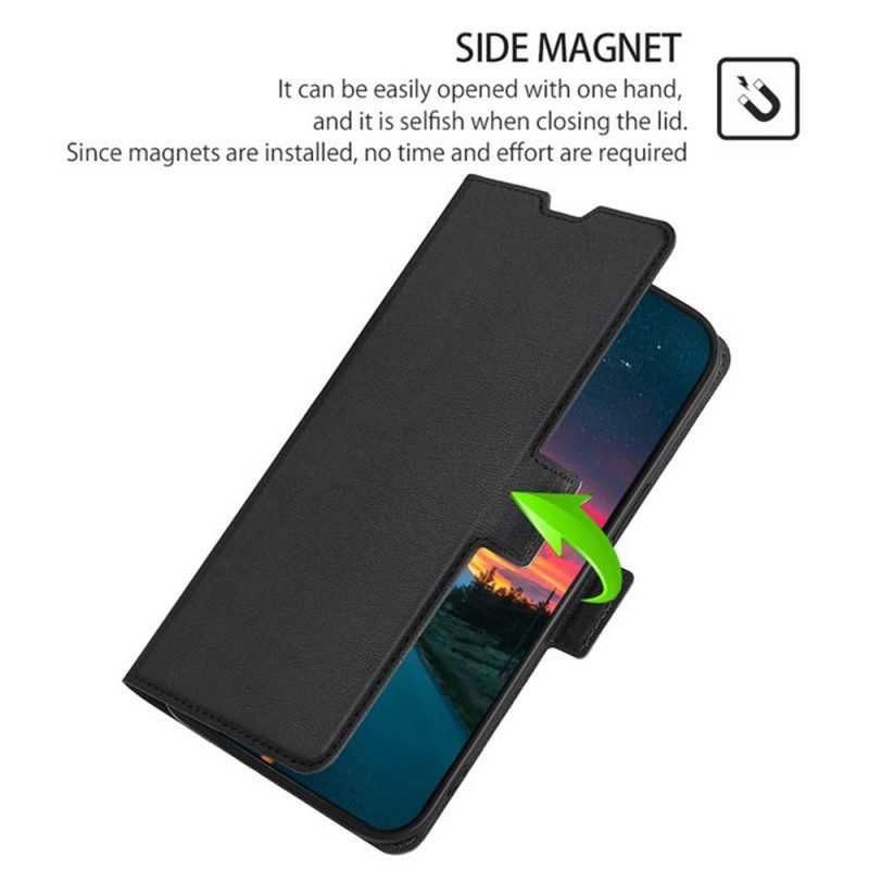 Fodral För Xiaomi 17 Dubbelspänne Med Lädereffekt
