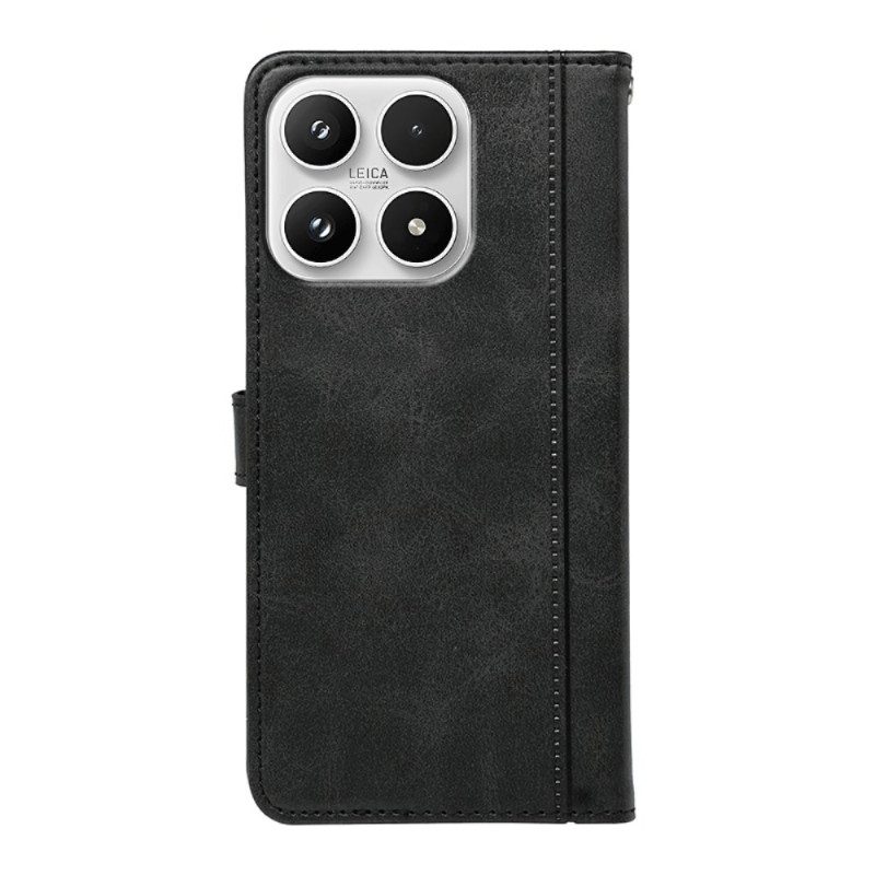 Fodral För Xiaomi 17 Läderstruktur