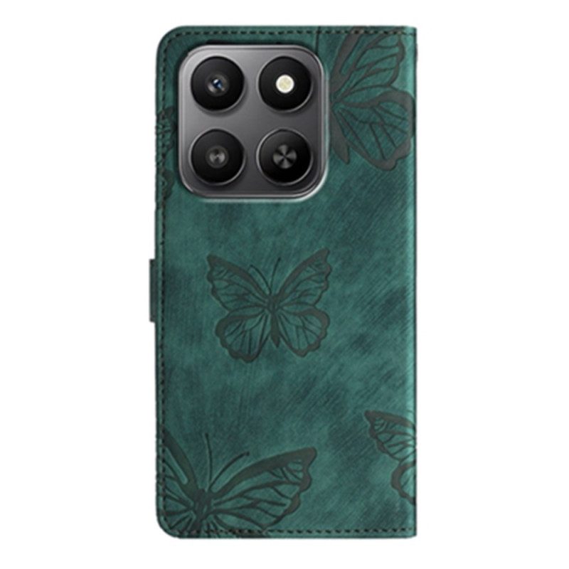 Fodral För Xiaomi 17 Mocka Med Fjärilseffekt