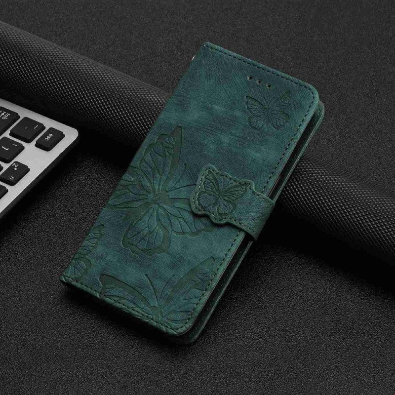 Fodral För Xiaomi 17 Mocka Med Fjärilseffekt