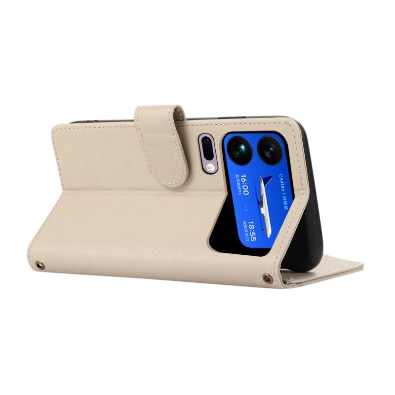 Fodral För Xiaomi 17 Pro Max Flera Kortfack Och Handledsrem