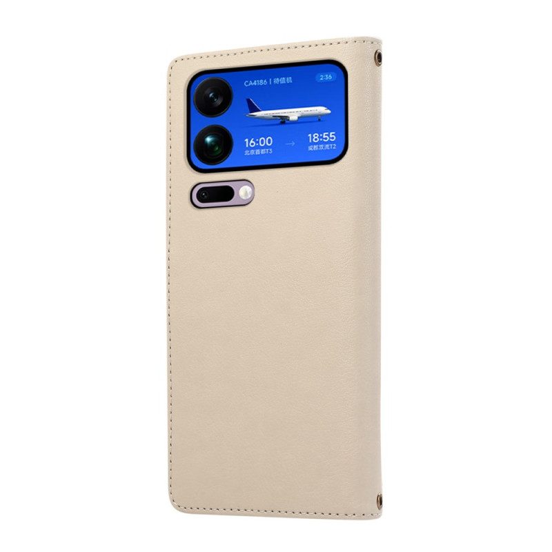 Fodral För Xiaomi 17 Pro Max Flera Kortfack Och Handledsrem