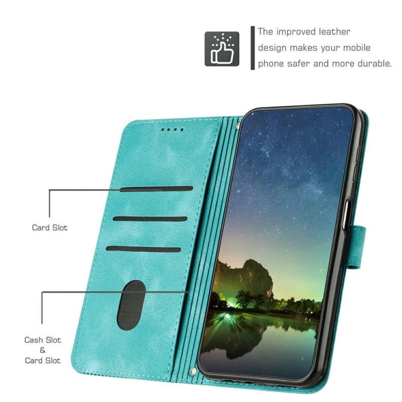 Fodral För Xiaomi 17 Pro Triangelmönster Och Rem