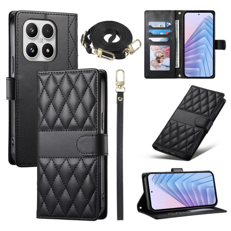 Fodral För Xiaomi 17 Quiltad Med Remmar