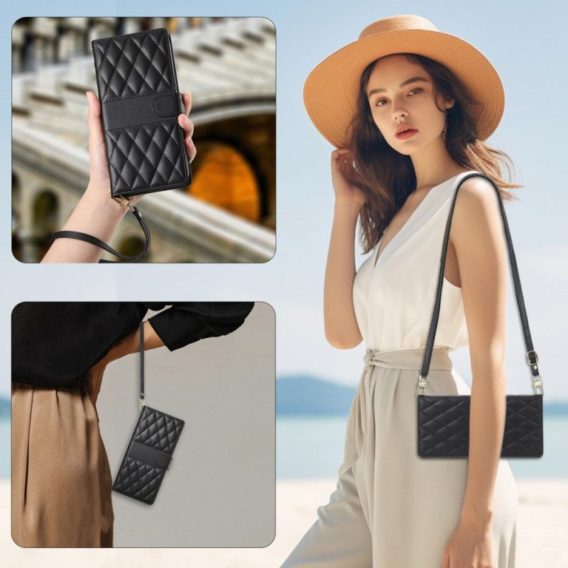 Fodral För Xiaomi 17 Quiltad Med Remmar