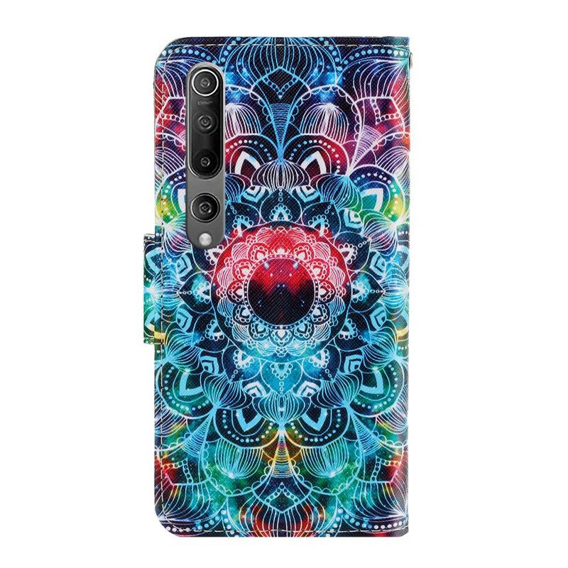 Fodral För Xiaomi Mi 10 / 10 Pro Med Kedjar Flashy Strappy Mandala