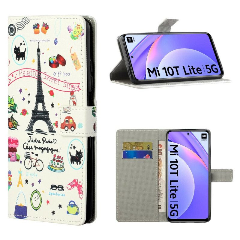 Fodral För Xiaomi Mi 10T Lite / Redmi Note 9 Pro 5G Jag Älskar Paris