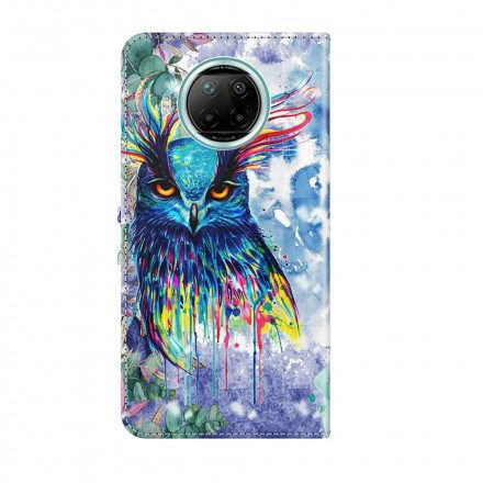 Fodral För Xiaomi Mi 10T Lite / Redmi Note 9 Pro 5G Ljusfläck Akvarellfågel