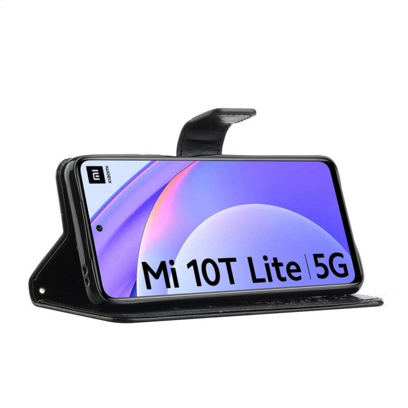 Fodral För Xiaomi Mi 10T Lite / Redmi Note 9 Pro 5G Med Kedjar Träd Och Strappy Owls