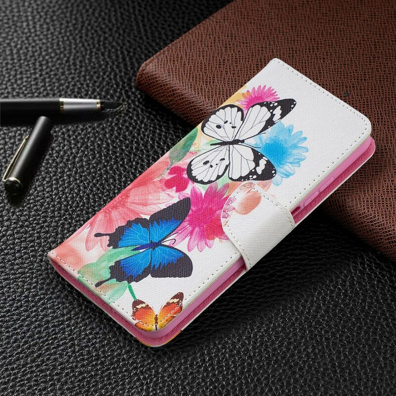 Fodral För Xiaomi Mi 10T / 10T Pro Målade Fjärilar