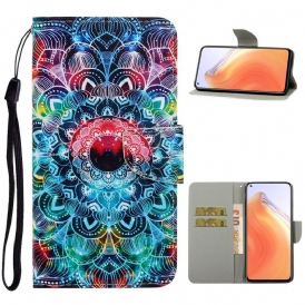 Fodral För Xiaomi Mi 10T / 10T Pro Med Kedjar Flashy Strappy Mandala