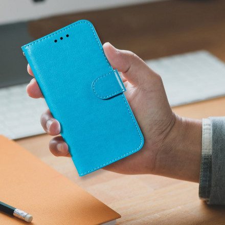 Fodral För Xiaomi Mi 11 5G Läderdesign Med Rem