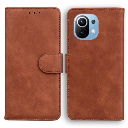 Fodral För Xiaomi Mi 11 5G Vintage Couture Läderstil